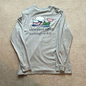 Vineyard Vines Long Sleeve Shirt Winter Snow Board Washington DC Mens Large